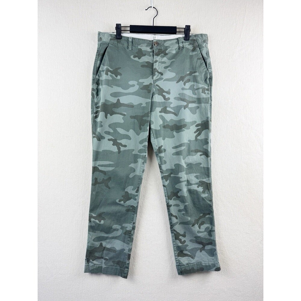 GAP Girlfriend Chinos Women's Green Camo Utility Outdoors Pants